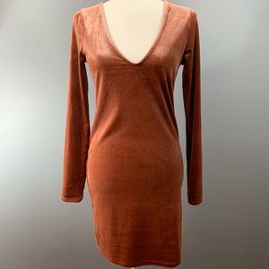 🌹 Rose Gold Forever 21 Bodycon Dress in Large